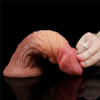 Fantasy Cock Dvostruki silikonski čudovišni dildo (18 cm)