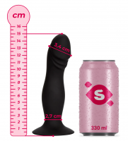 Crni analni dildo (15 cm)