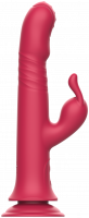 Aphrodite Bunny Twister rotirajući vibrator s projekcijom klitorisa i vakuumom (24 cm)