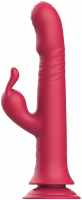 Afrodita Bunny Twister rotirajući vibrator s projekcijom klitorisa i vakuumom (24 cm)