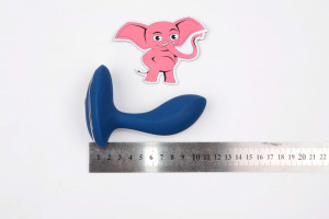Analni čepić za masažu prostate Rapture P sa daljinskim upravljačem (11 cm) + poklon Analni gel 15 ml, dimenzije