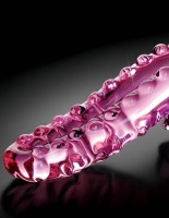 Stakleni masažni dildo Icicles br. 24 (15 cm)
