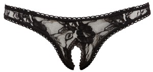 Crotchless String black