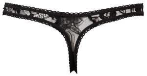 Crotchless String black
