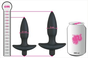 Vibrirajući Stinger analni čep - mali