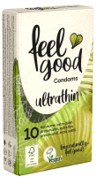feelgood «ultrathin» vegan, ultra-thin and ultra-delicate condoms 10 pcs