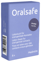 Oral Safe Single: Vanille, 8 latex-sheets