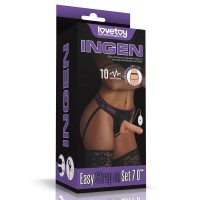 Vibrirajući strap-on set 17,8 cm