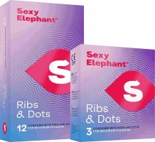 Sexy Elephant - rebrasti kondomi Ribs & Dots