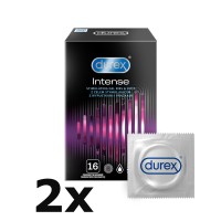 Durex Intense Orgasmic - rebrasti kondomi (10 kom)