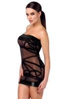 NOIR 359 Bondesque Off-shoulder mini dress