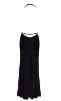 NOIR F373 Onyx Liquid Long Dress