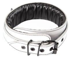 Bijela kožna ogrlica Sexy Elephant – Aria Collar