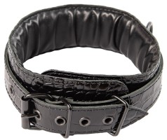 Kožni ovratnik Sexy Elephant – Noir Croc Collar