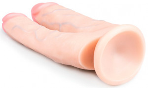 Realistični dildo Double Pleasure (18 cm)
