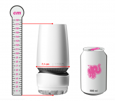 Tenga Aero masturbator sa srebrnim prstenom, lim