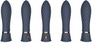 Dvostruki silikonski vibrator Blue Velvet