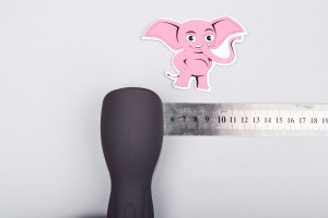 Squeeze-peasy vibrirajući masturbator (14 cm), dimenzije